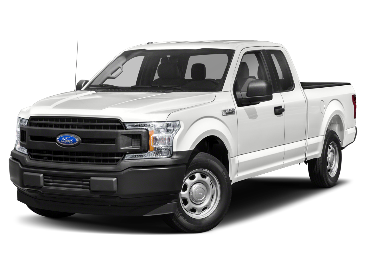 2018 Ford F-150 XLT in Ruby Red Metallic — front three-quarter view