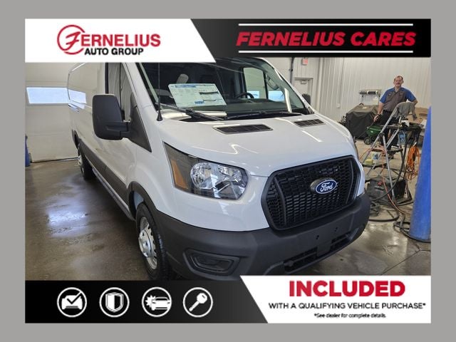 2026 Ford Transit-350 Base in Oxford White — front three-quarter view