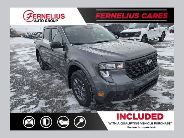 2026 Ford Maverick XLT in Gray Metallic — front three-quarter view