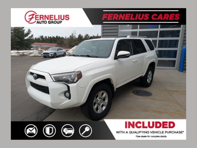 2016 Toyota 4Runner SR5 in Super White — front three-quarter view